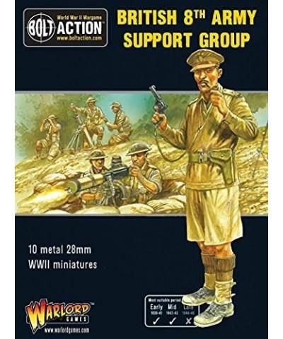 Warlord Games Bolt Action 8th Army Support Group Wargaming Miniatures … $54.65 Game Accessories