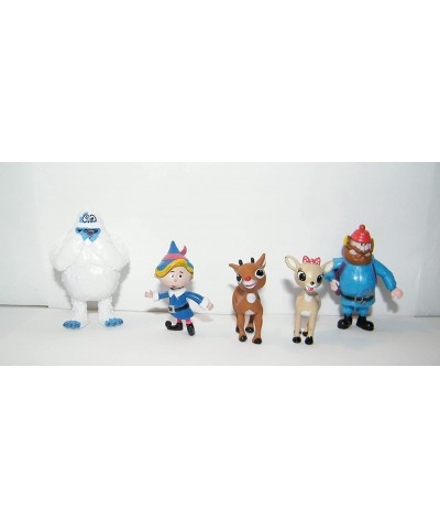 Rudolph The Red Nosed Reindeer Deluxe Figure Toy Set of 10 Featuring Rudolph Santa Hermey The Misfit Elf Bumble The Monster a...