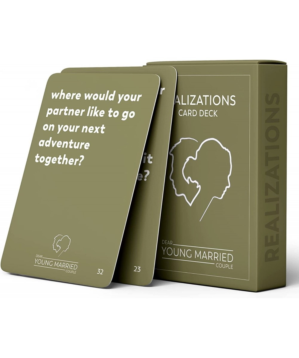 REALIZATIONS - Card Deck - Fun Game for Couples - 52 Questions to See How Well You Know Your Partner – Dating and Engaged Cou...