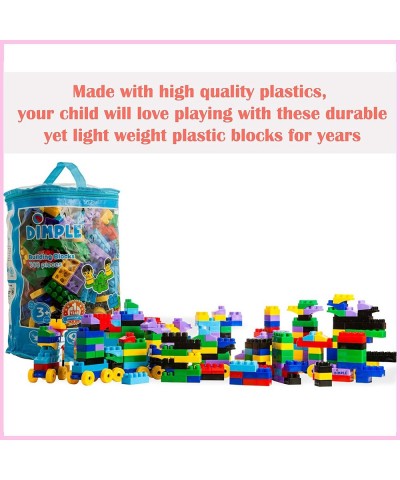 Large Blocks for Toddlers/Kids Stackable Multi-Colored Interlocking Toys Safe Non-Toxic Plastic Bright Colors Waterproof Boys...