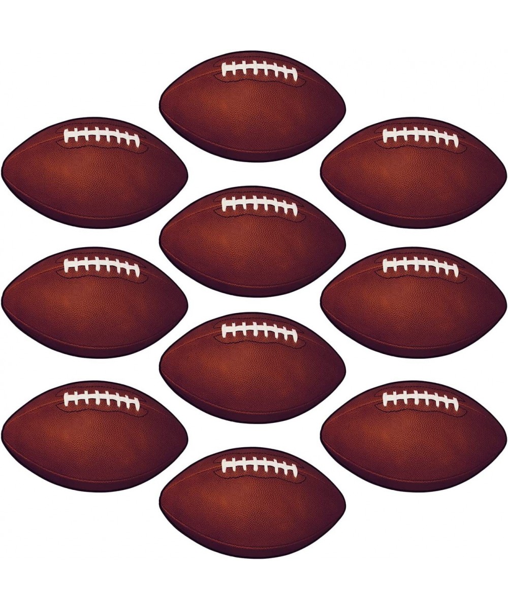 10 Piece Miniature Paper Football Cut Outs Game Day Party Decorations Brown/White/Black 4 $13.57 Kids' Party Decorations