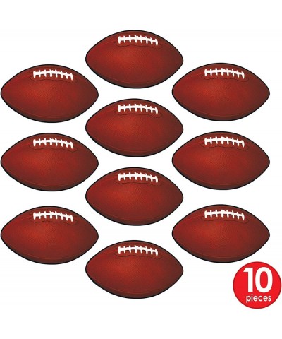 10 Piece Miniature Paper Football Cut Outs Game Day Party Decorations Brown/White/Black 4 $13.57 Kids' Party Decorations