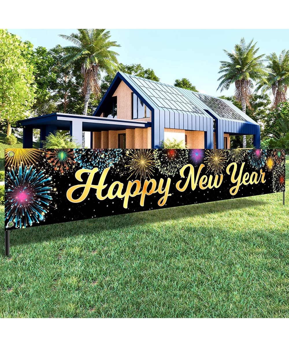 XtraLarge Happy New Year Yard Sign - 120x20 Inch Happy New Year Banner 2023 | Happy New Year Decorations 2023 | Happy New Yea...