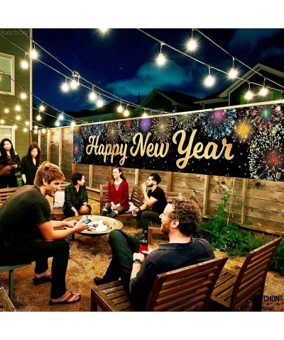 XtraLarge Happy New Year Yard Sign - 120x20 Inch Happy New Year Banner 2023 | Happy New Year Decorations 2023 | Happy New Yea...