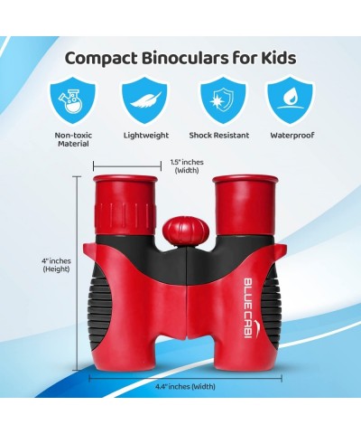 8x21 Kids Binoculars – Compact Durable and Lightweight with Magnification up to 8X – with Rubber Coating and Anti-Slip Textur...