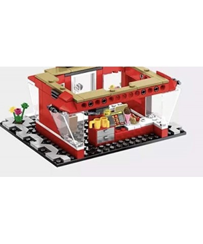 City Street Creator Modular Building Blocks Sister Karen’s Fried Chicken Restaurant 282 Piece Toy Bricks Set MOC City Buildin...