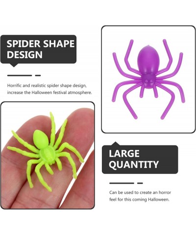 200 Pieces Plastic Spiders Halloween Small Fake Spiders Realistic Tiny Spiders Terror Prank Props for Halloween Decorations (...