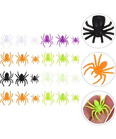 200 Pieces Plastic Spiders Halloween Small Fake Spiders Realistic Tiny Spiders Terror Prank Props for Halloween Decorations (...