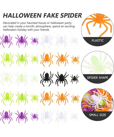 200 Pieces Plastic Spiders Halloween Small Fake Spiders Realistic Tiny Spiders Terror Prank Props for Halloween Decorations (...