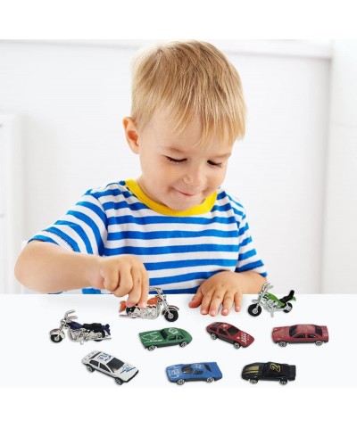 Diecast Car and Motorcycle Toys Set of 25 Cool Motorbike and Car Toys for Kids in Window Box Fun Pretend Play Toys for Boys a...