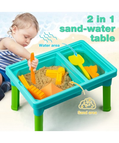 Kids Sand and Water Table with Play Tent Toddler Beach Toys Set with Tent for Kids Indoor&Outdoor Toys Beach Play Activity Ta...