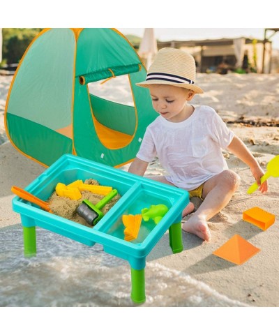 Kids Sand and Water Table with Play Tent Toddler Beach Toys Set with Tent for Kids Indoor&Outdoor Toys Beach Play Activity Ta...