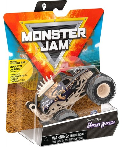 Monster Jam Official Mohawk Warrior Monster Truck Die-Cast Vehicle Bone Yard Trucks Series 1:64 Scale $57.78 Kids' Play Trucks