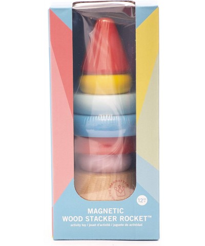 Stacker Rocket Baby and Toddler 7 Piece Magnetic Wooden Stacking Toy Set $39.17 Early Development & Activity Toys