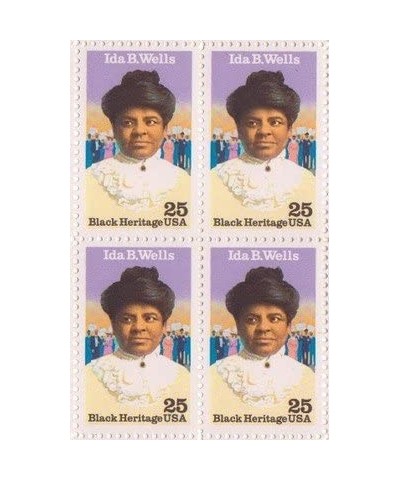 Ida B. Wells Set of 4 x 25 Cent US Postage Stamps NEW Scot 2442 $15.32 Collectibles Display & Storage