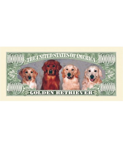 Pack of 5 - Golden Retriever Dog Million Dollar Bills - Best Gift for Golden Retriever Lovers $16.34 Gags & Practical Joke Toys