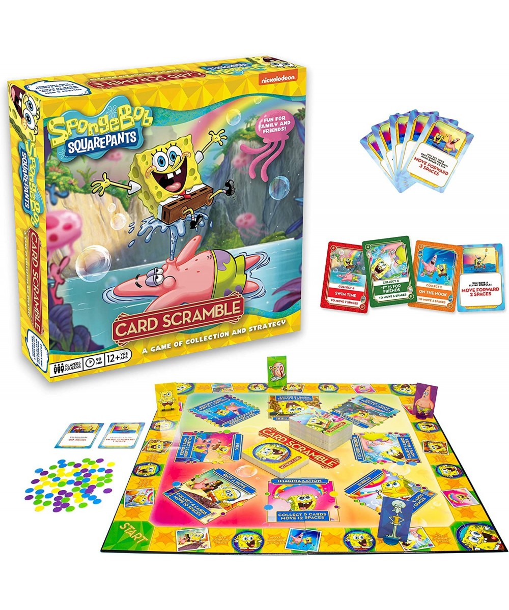 SpongeBob Card Scramble Board Game - Fun Family Party Game for Kids Teens & Adults - Entertaining Game Night Gift - Officiall...