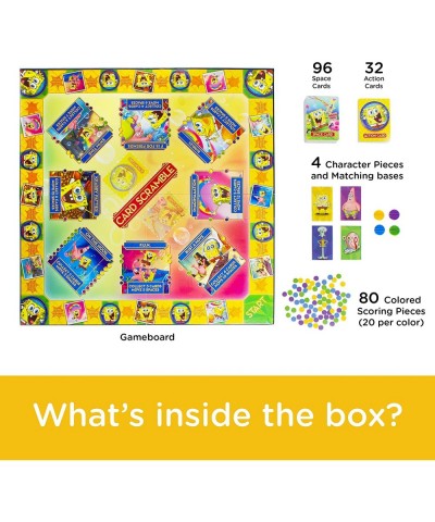 SpongeBob Card Scramble Board Game - Fun Family Party Game for Kids Teens & Adults - Entertaining Game Night Gift - Officiall...