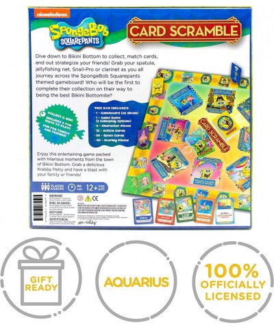 SpongeBob Card Scramble Board Game - Fun Family Party Game for Kids Teens & Adults - Entertaining Game Night Gift - Officiall...