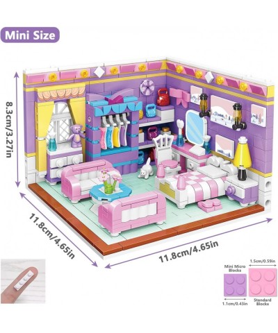 Friends House Building Block Sets Girls Mini Bedroom Friendship Playhouse Apartment Bricks Kit Birthday for Adults Kids 8-12 ...