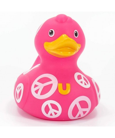 Symbol (Peace) Rubber Duck Ducks | Elegant Gift Packaging - $34.77 Miniature Novelty Toys