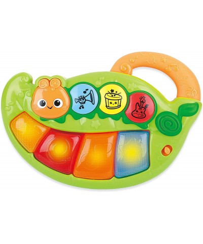 Caterpillar Keyboard Lights up and Plays Music Cute Caterpillar Shape Enhances Memory Skills for Ages 6-24 Months Old Multico...