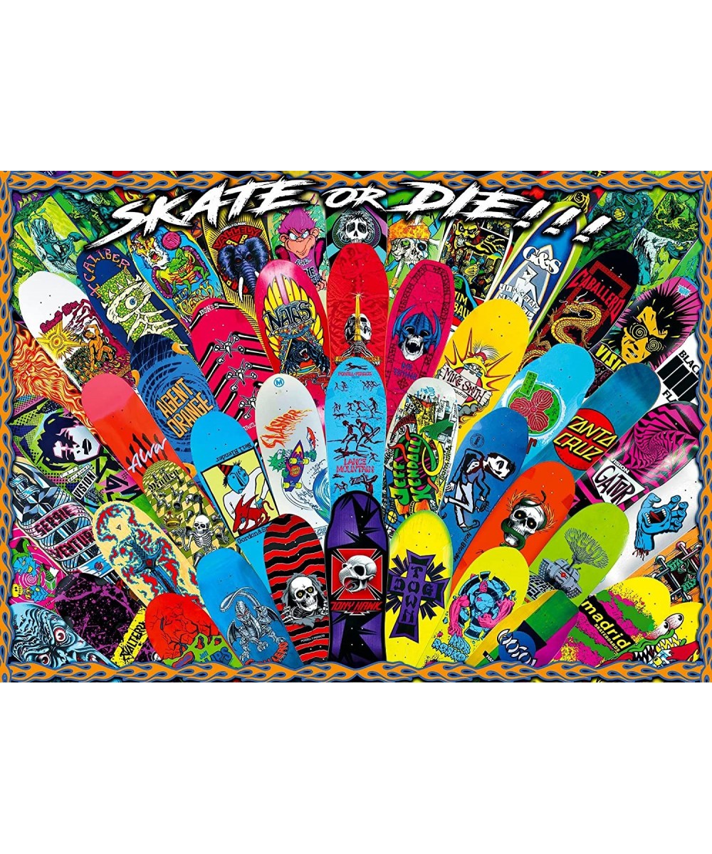 Skate or Die 1000-Piece Jigsaw Puzzle for Adults Kids | Interactive Brain Teaser Educational Toys & Games Home Activities Bui...