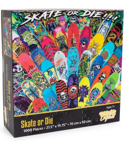 Skate or Die 1000-Piece Jigsaw Puzzle for Adults Kids | Interactive Brain Teaser Educational Toys & Games Home Activities Bui...