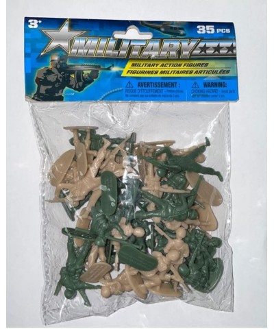 Army Men Action Figures - Green/Tan - 35 pcs $19.41 Action Figures