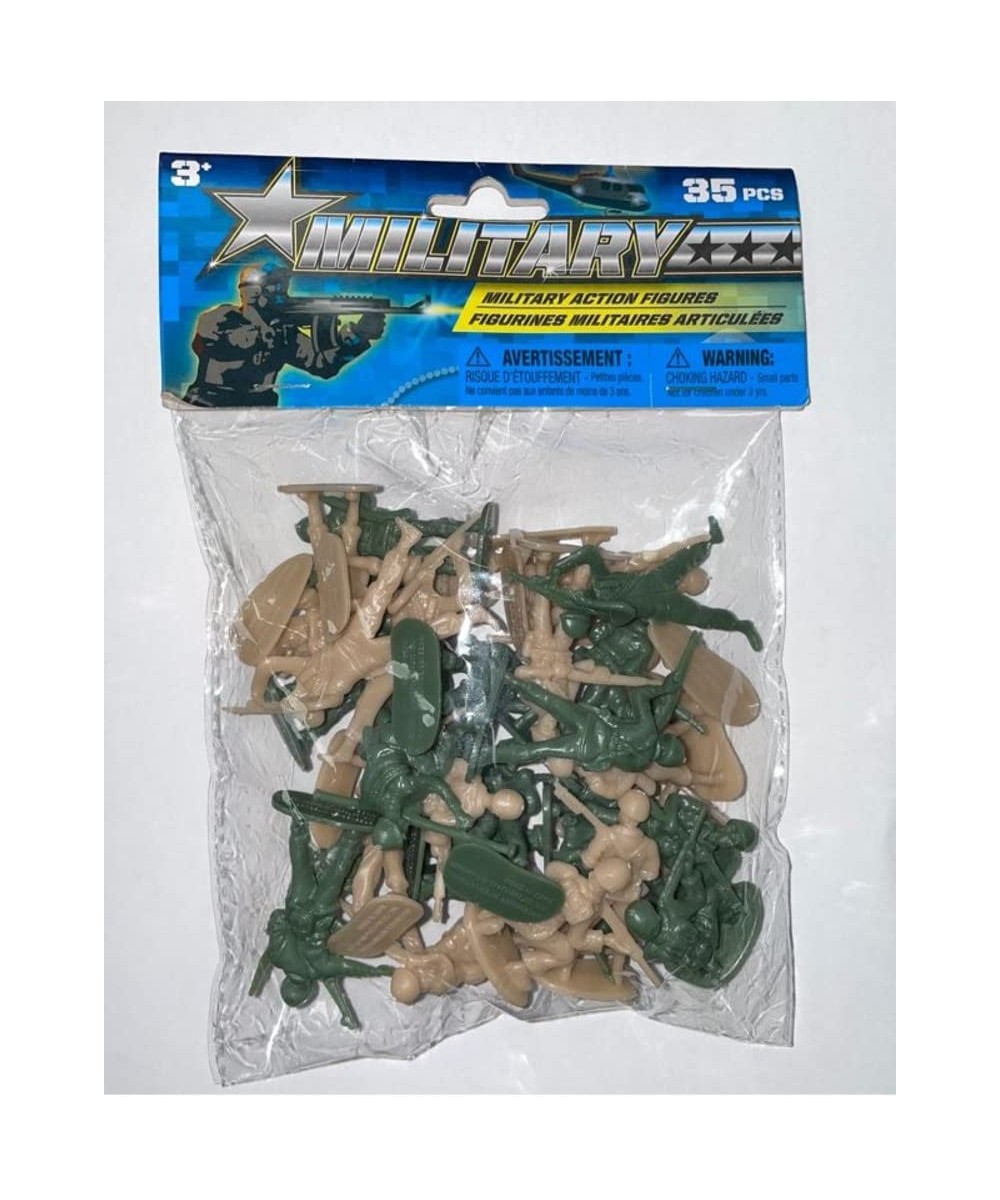 Army Men Action Figures - Green/Tan - 35 pcs $19.41 Action Figures