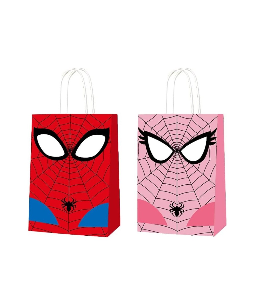 16 PCS Spider Themed Party Bags for Superhero Party Supplies Decorations $28.11 Kids' Party Hats