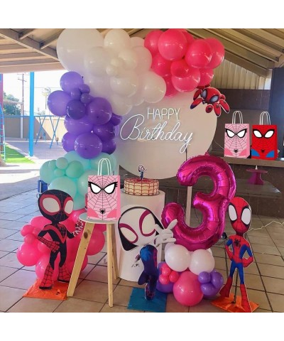 16 PCS Spider Themed Party Bags for Superhero Party Supplies Decorations $28.11 Kids' Party Hats