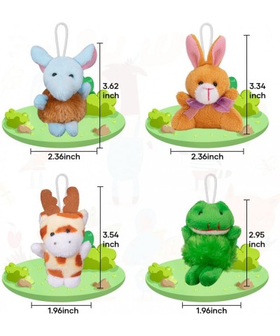 32 Pack Small Stuffed Animals Mini Plush Animal Toys Set - Cute Keychains Set Party Favors Goodie Bag Fillers Carnival Prizes...