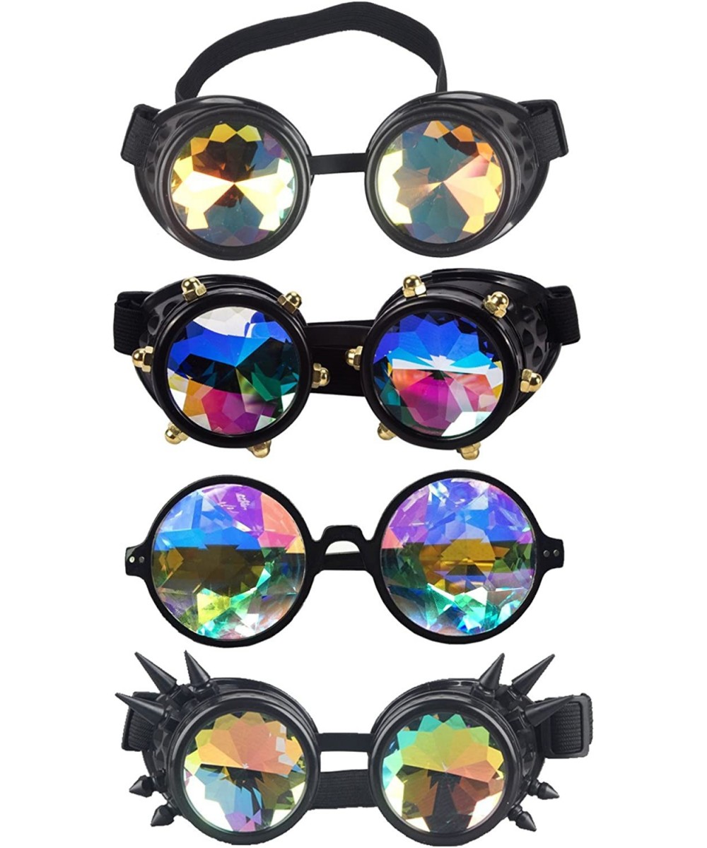 Kaleidoscope Rave Rainbow Crystal Lenses Vintage Goggles Glasses $26.33 Prisms & Kaleidoscopes