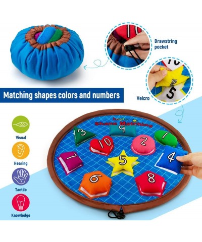 Shapes Bean Bags Matching Game - Toddler Preschool Learning Activities Memory for Numbers Shapes Colors Words Preschool Class...