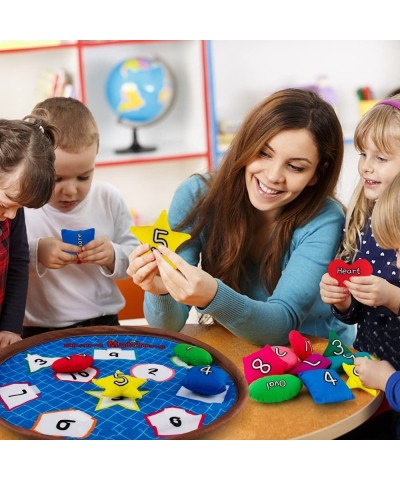 Shapes Bean Bags Matching Game - Toddler Preschool Learning Activities Memory for Numbers Shapes Colors Words Preschool Class...