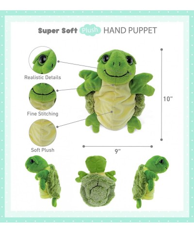 DolliBu Sea Turtle Plush Hand Puppet for Kids - Soft Plush Stuffed Animal Hand Puppet Toy Puppet Show Games Puppet Theaters f...