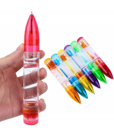 12 Pack Liquid Motion Pen Colorful Liquid Motion Bubbler Pens Fidget Liquid Timer Pen for Stress and Anxiety Relief Home Offi...