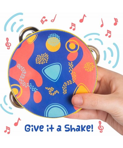 My First Tambourine | Kids Mini Musical Instrument Wooden Toy | Helps Children Learn Rhythm Dynamics and Tempo | Interactive ...