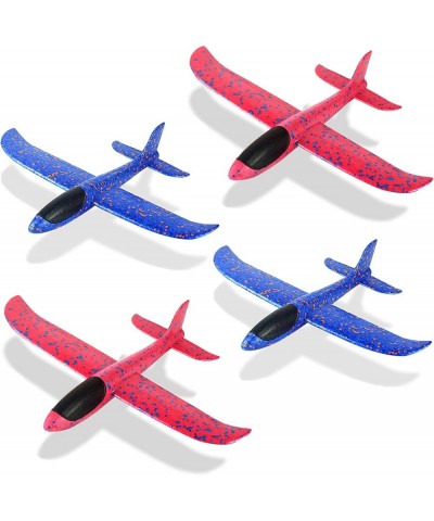 4 Pack Foam Airplane Toys 12.4" Throwing Foam Plane 3 Flight Mode Glider Plane Flying Toy for Kids Gifts for 3 4 5 6 7 Year O...