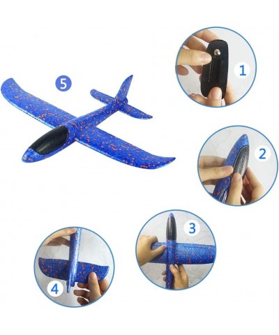 4 Pack Foam Airplane Toys 12.4" Throwing Foam Plane 3 Flight Mode Glider Plane Flying Toy for Kids Gifts for 3 4 5 6 7 Year O...