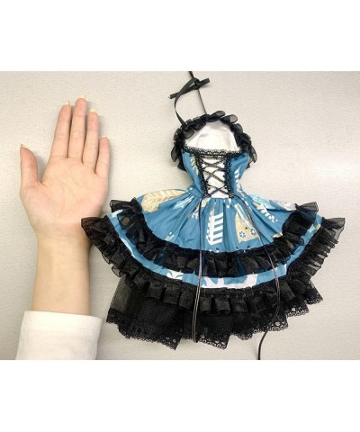 Handmade Girl Doll Dress Set Party Dress with Hair Accessories /3 Doll 60cm Doll Costume Black $47.57 Doll Accessories