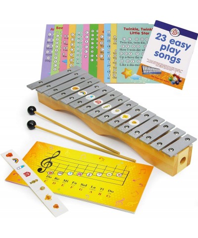 Glockenspiel Xylophone 15 Notes - Kids Sheet Music Book - 34 Easy Play Songs for Xylophone $81.03 Kids' Musical Instruments