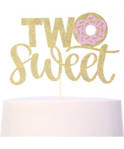 Donut Cake Topper for 2nd Birthday - Donut Birthday Party Decorations for Photo Booth Props and Backdrop Cake Smash Best 2nd ...