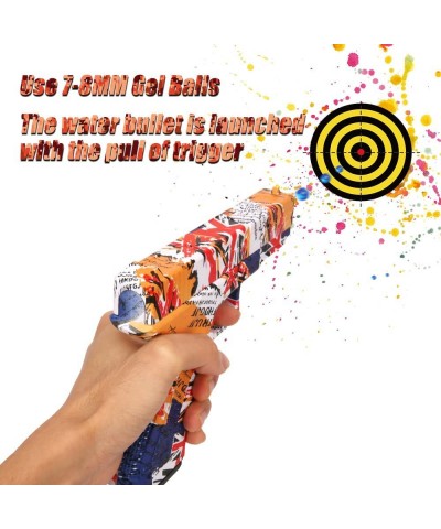 Gel Bullet Blaster for Kids with Water Gel Beads for Back Yard Team Game Toy Gun for Outdoor Activities Fully Manual Pistol T...