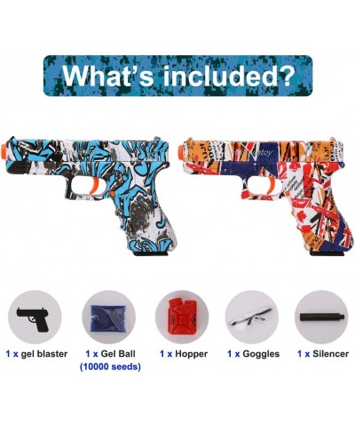 Gel Bullet Blaster for Kids with Water Gel Beads for Back Yard Team Game Toy Gun for Outdoor Activities Fully Manual Pistol T...