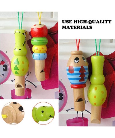 3 PCS Animal Wooden Whistles for Kid Teenagers Child Cute Adorable Wooden Whistle Music Instrument Developmental Educational ...