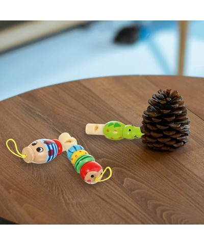 3 PCS Animal Wooden Whistles for Kid Teenagers Child Cute Adorable Wooden Whistle Music Instrument Developmental Educational ...