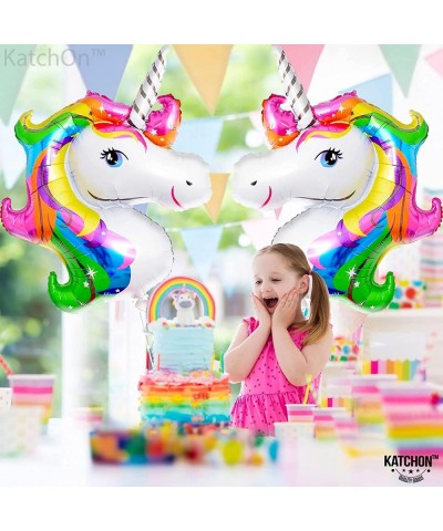 Huge Rainbow Unicorn Balloons 43 Inch - Pack of 2 | Rainbow Unicorn Foil Balloons | Unicorn Birthday Balloons Unicorn Party D...