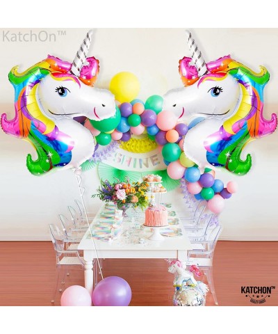 Huge Rainbow Unicorn Balloons 43 Inch - Pack of 2 | Rainbow Unicorn Foil Balloons | Unicorn Birthday Balloons Unicorn Party D...